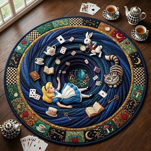 Alice In Wonderland Quilted Round Mat GFTONMU1121