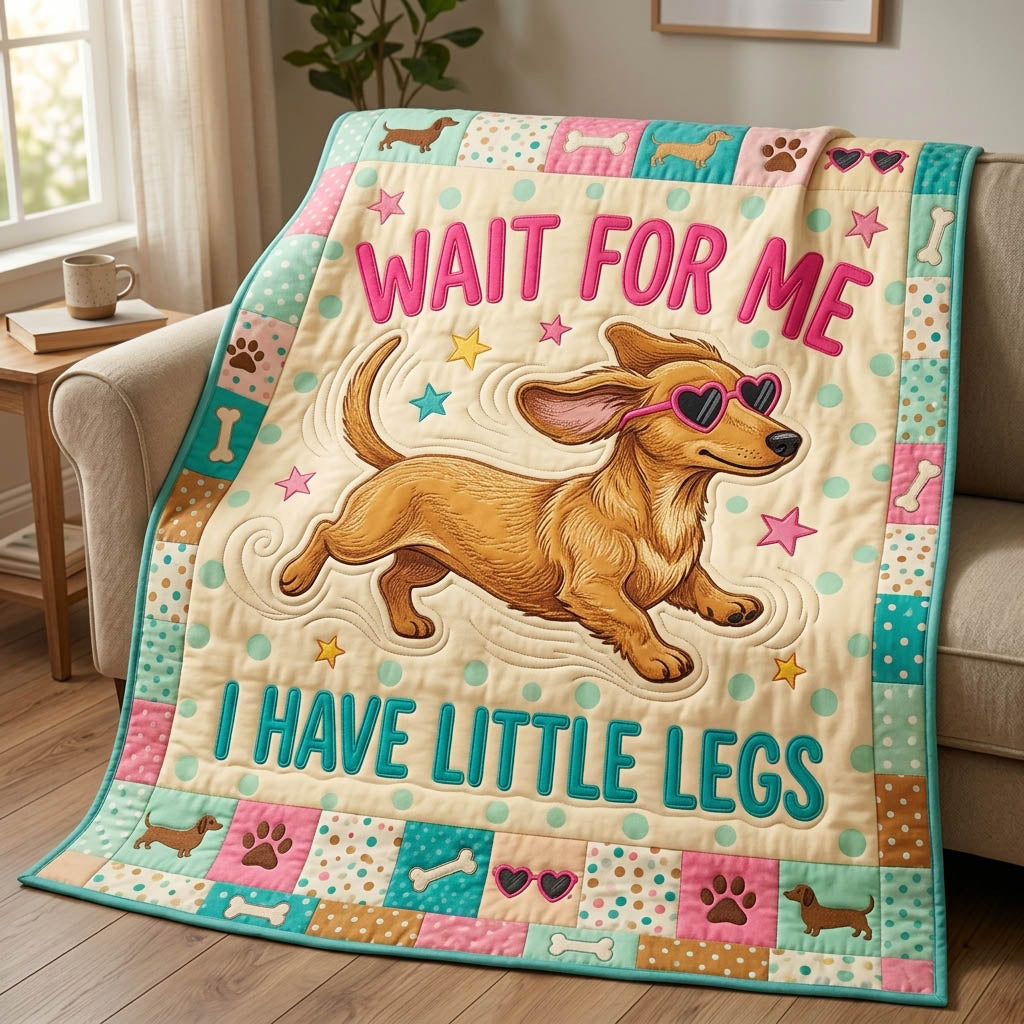 Dachshund Lover Quilted Blanket GFTONMU1180