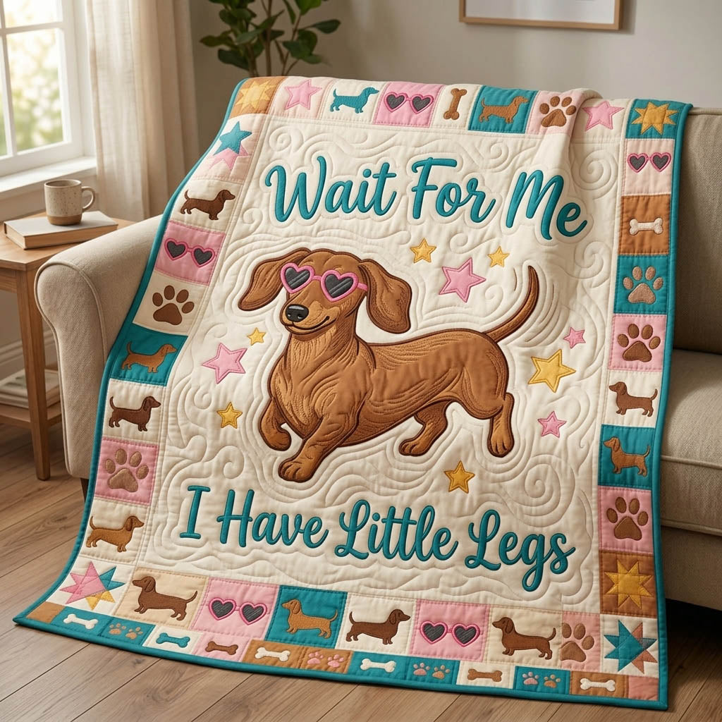 Dachshund Lover Quilted Blanket GFTONMU1181