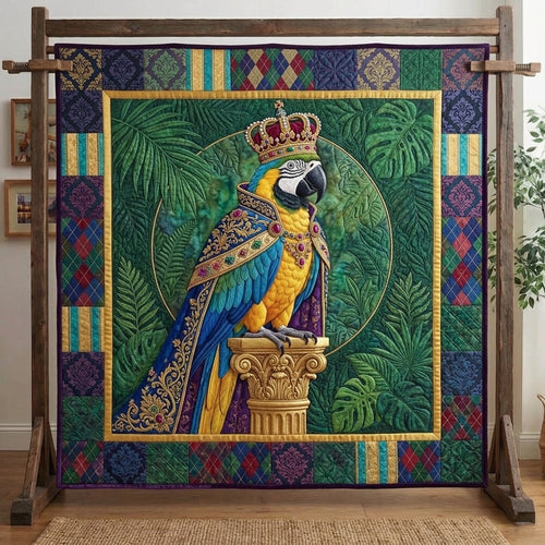 Tropical Parrot Quilted Blanket GFTONMU119