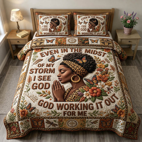 Christian Faith 3-Piece Quilted Bedding Set GFTONMU1217