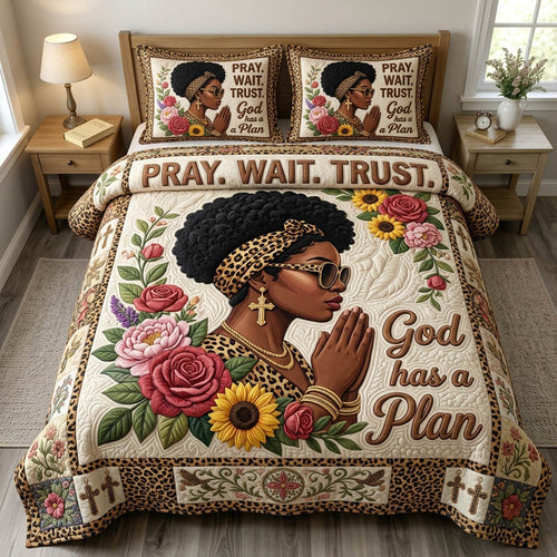 Christian Faith 3-Piece Quilted Bedding Set GFTONMU1220