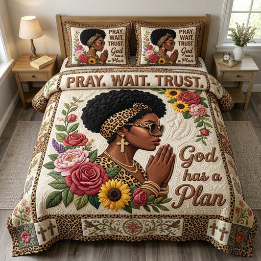Christian Faith 3-Piece Quilted Bedding Set GFTONMU1220