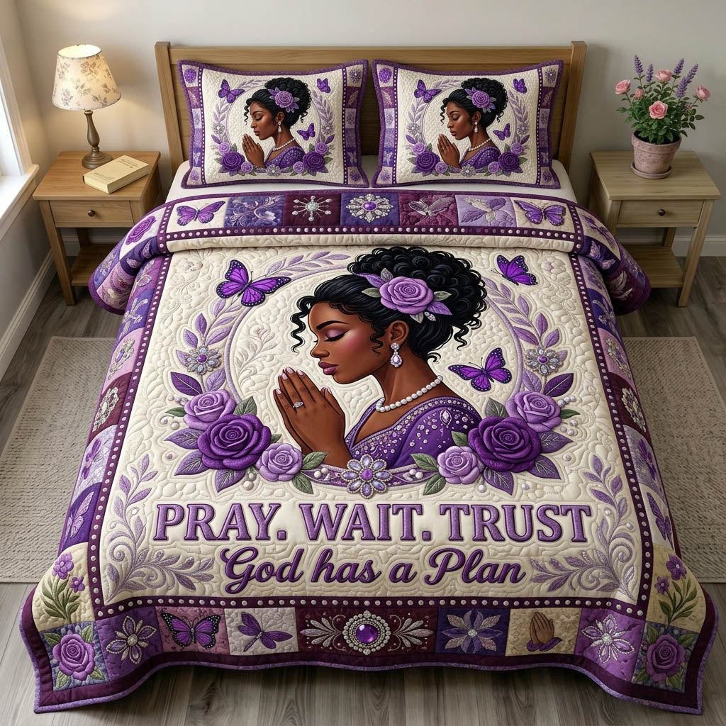 Christian Faith 3-Piece Quilted Bedding Set GFTONMU1222