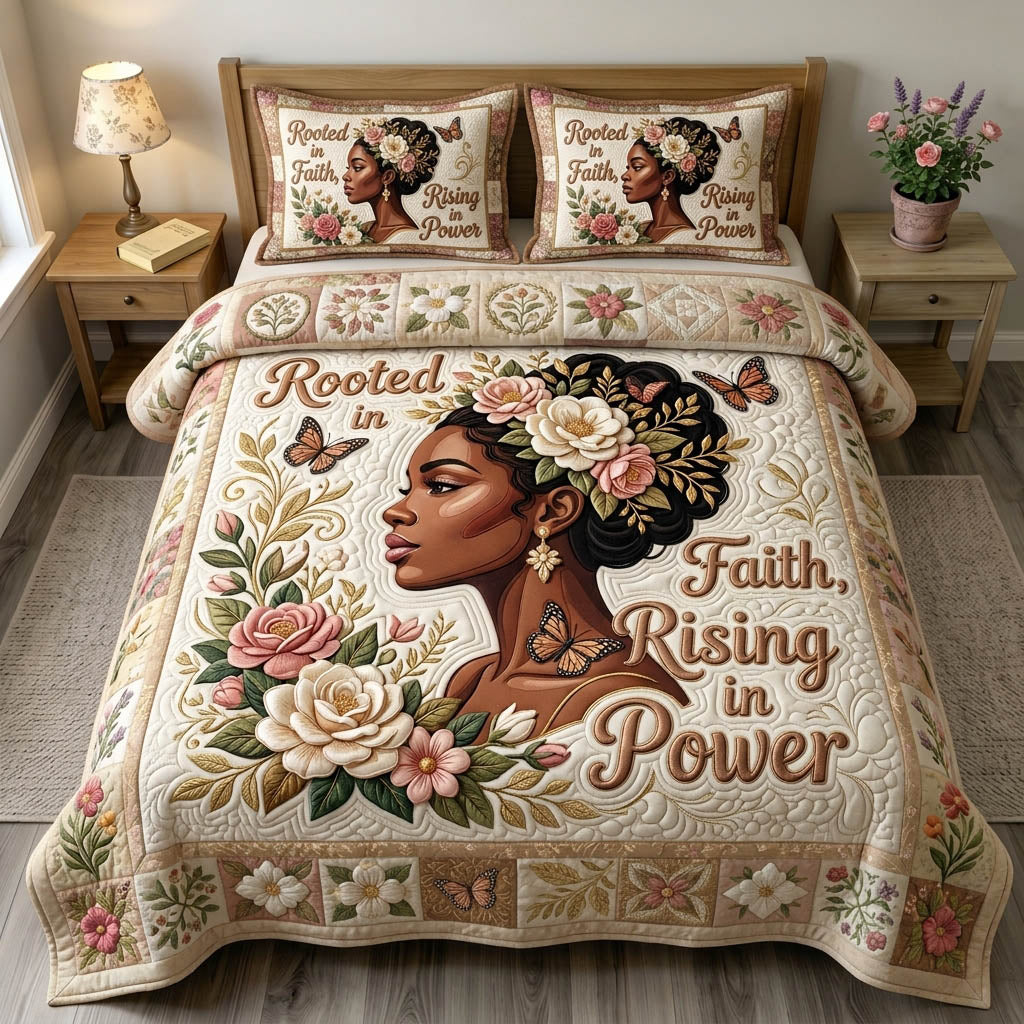 Christian Faith 3-Piece Quilted Bedding Set GFTONMU1225