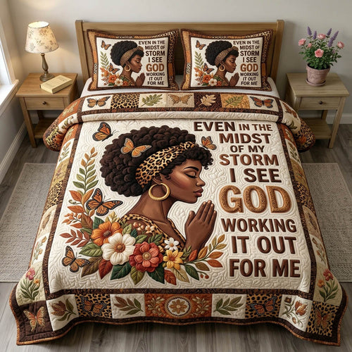 Christian Faith 3-Piece Quilted Bedding Set GFTONMU1226