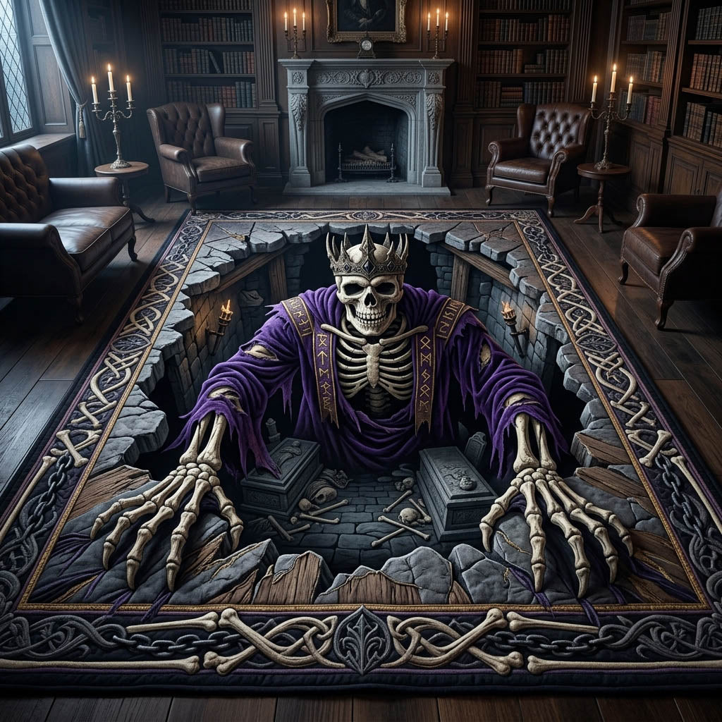 Haunted Skeleton Area Rug GFTONMU1227