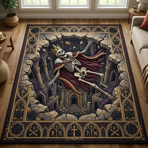 Haunted Skeleton Area Rug GFTONMU1229
