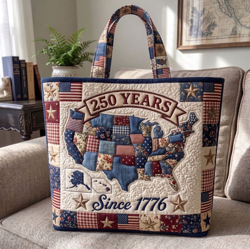 Heritage Patch Quilted Tote Bag GFTONMU125
