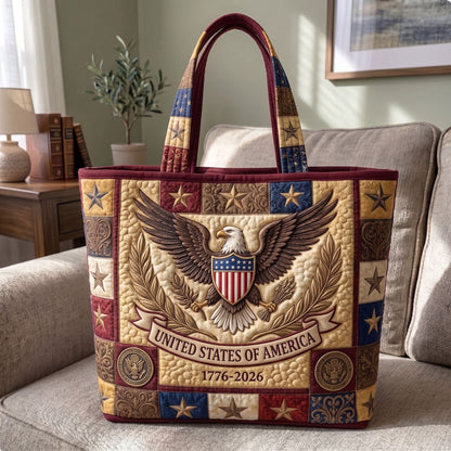 Heritage Patch Quilted Tote Bag GFTONMU127