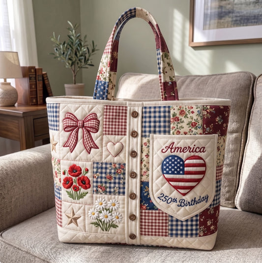 Heritage Patch Quilted Tote Bag GFTONMU128