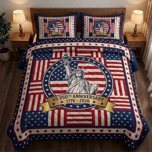 Heritage Patch 3-Piece Quilted Bedding Set GFTONMU13