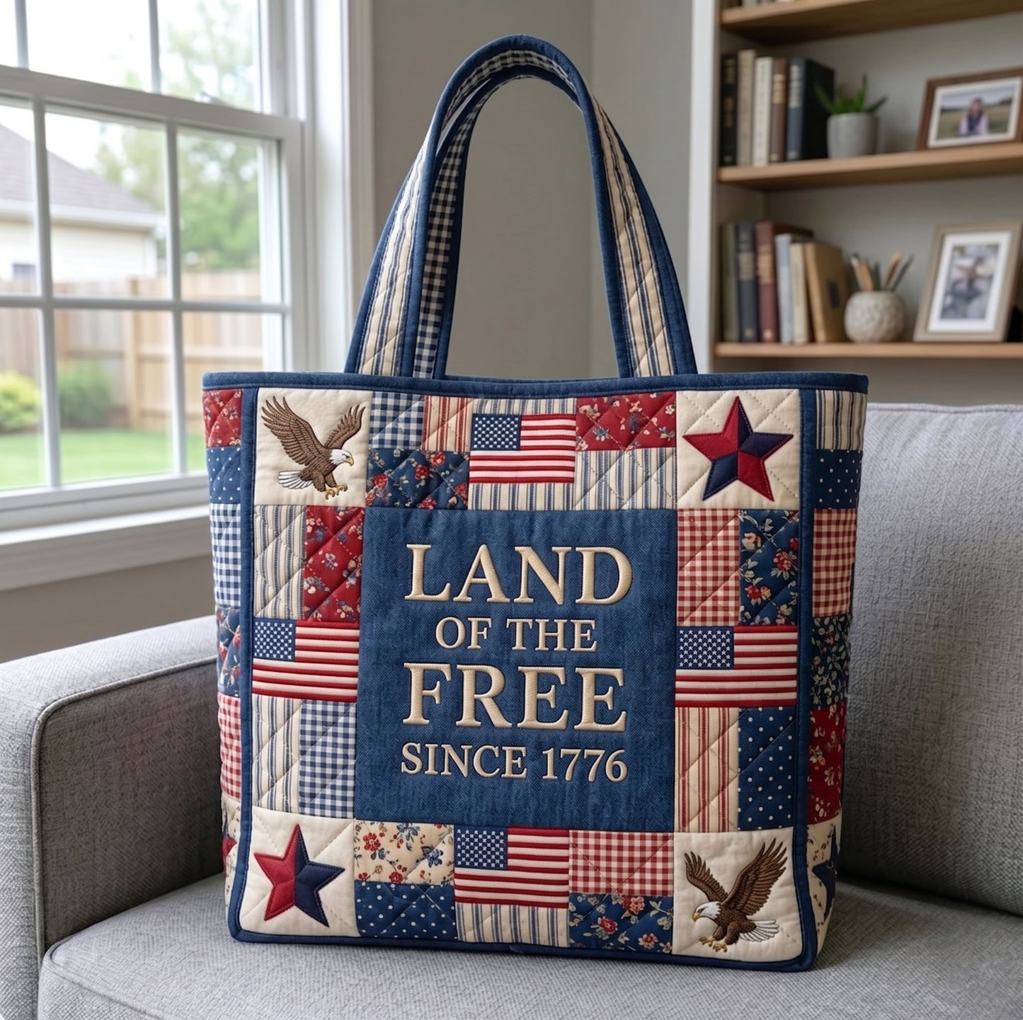 Heritage Patch Quilted Tote Bag GFTONMU130