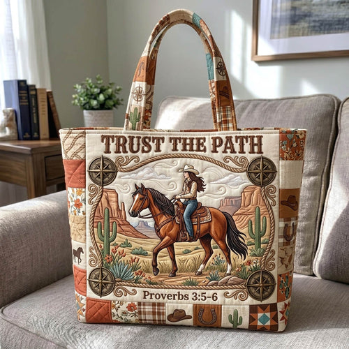 Western Christian Quilted Tote Bag GFTONMU1326