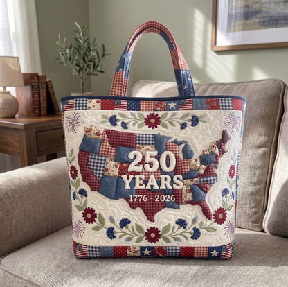 Heritage Patch Quilted Tote Bag GFTONMU133