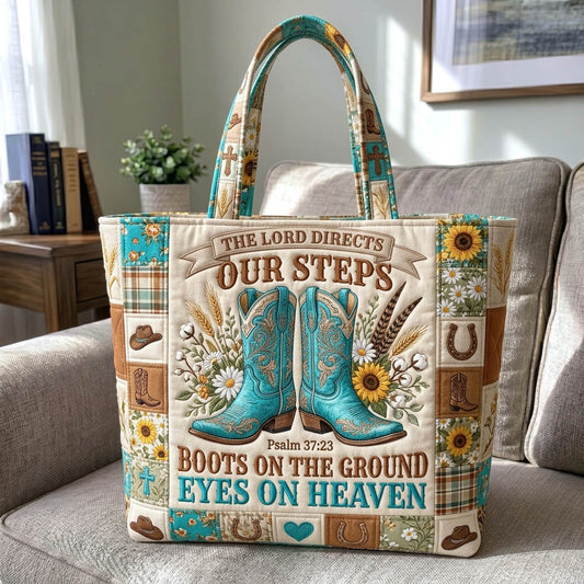 Western Christian Quilted Tote Bag GFTONMU1330