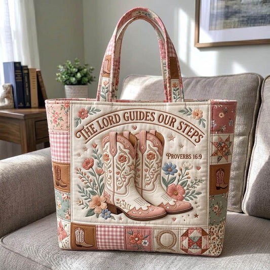 Western Christian Quilted Tote Bag GFTONMU1331