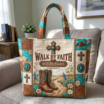 Western Christian Quilted Tote Bag GFTONMU1332