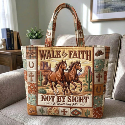 Western Christian Quilted Tote Bag GFTONMU1333