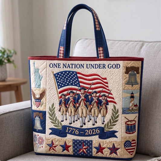 Heritage Patch Quilted Tote Bag GFTONMU134