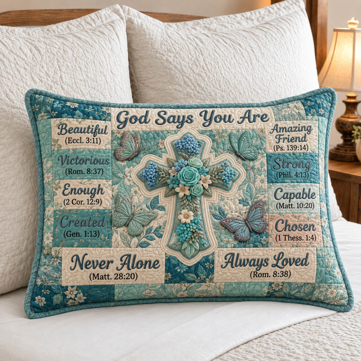 Floral Bible Bedding Pillow Case GFTONMU1360 C1