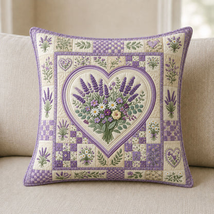 Floral Patchwork Quilted Pillow Case GFTONMU1373 C2
