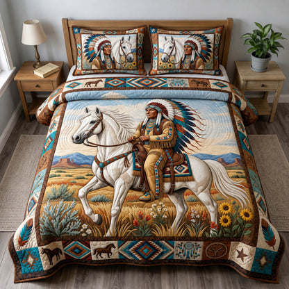 Native Legacy 3-Piece Quilted Bedding Set GFTONMU1381