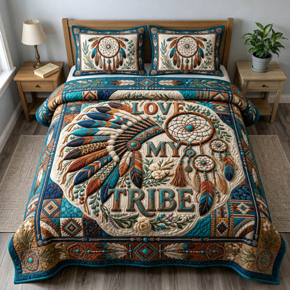 Native Legacy 3-Piece Quilted Bedding Set GFTONMU1383