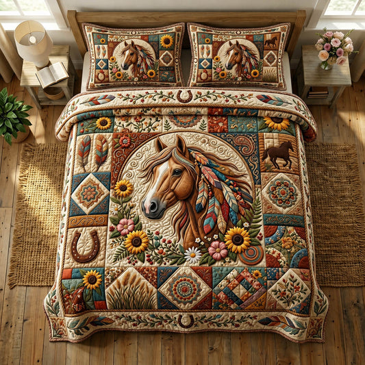 Native Legacy 3-Piece Quilted Bedding Set GFTONMU1385
