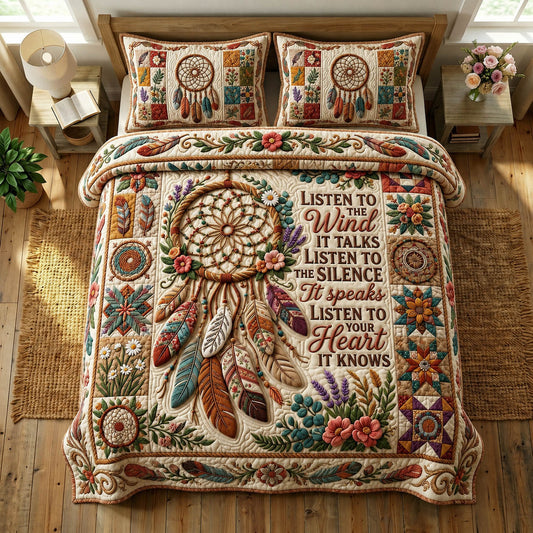 Native Legacy 3-Piece Quilted Bedding Set GFTONMU1386