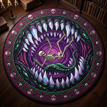 Haunted Skeleton Quilted Round Mat GFTONMU1388