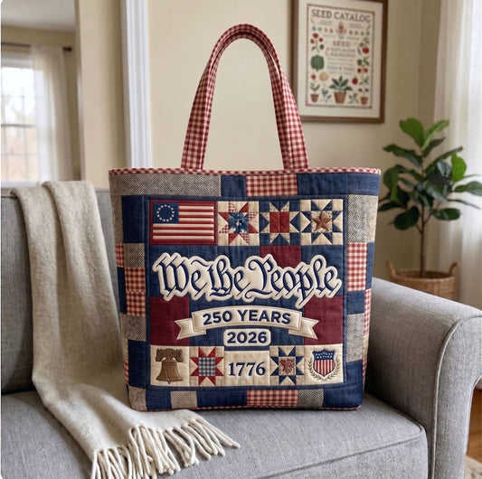 Heritage Patch Quilted Tote Bag GFTONMU139