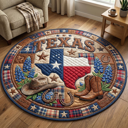 Texas Pride Quilted Round Mat GFTONMU140