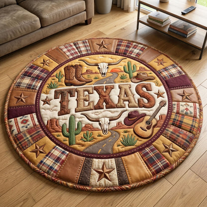 Texas Pride Quilted Round Mat GFTONMU141