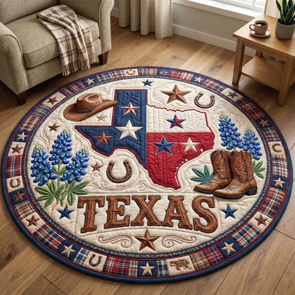 Texas Pride Quilted Round Mat GFTONMU142