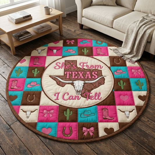 Texas Pride Quilted Round Mat GFTONMU144