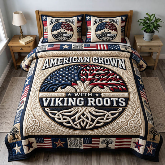 Viking Heritage 3-Piece Quilted Bedding Set GFTONMU1446