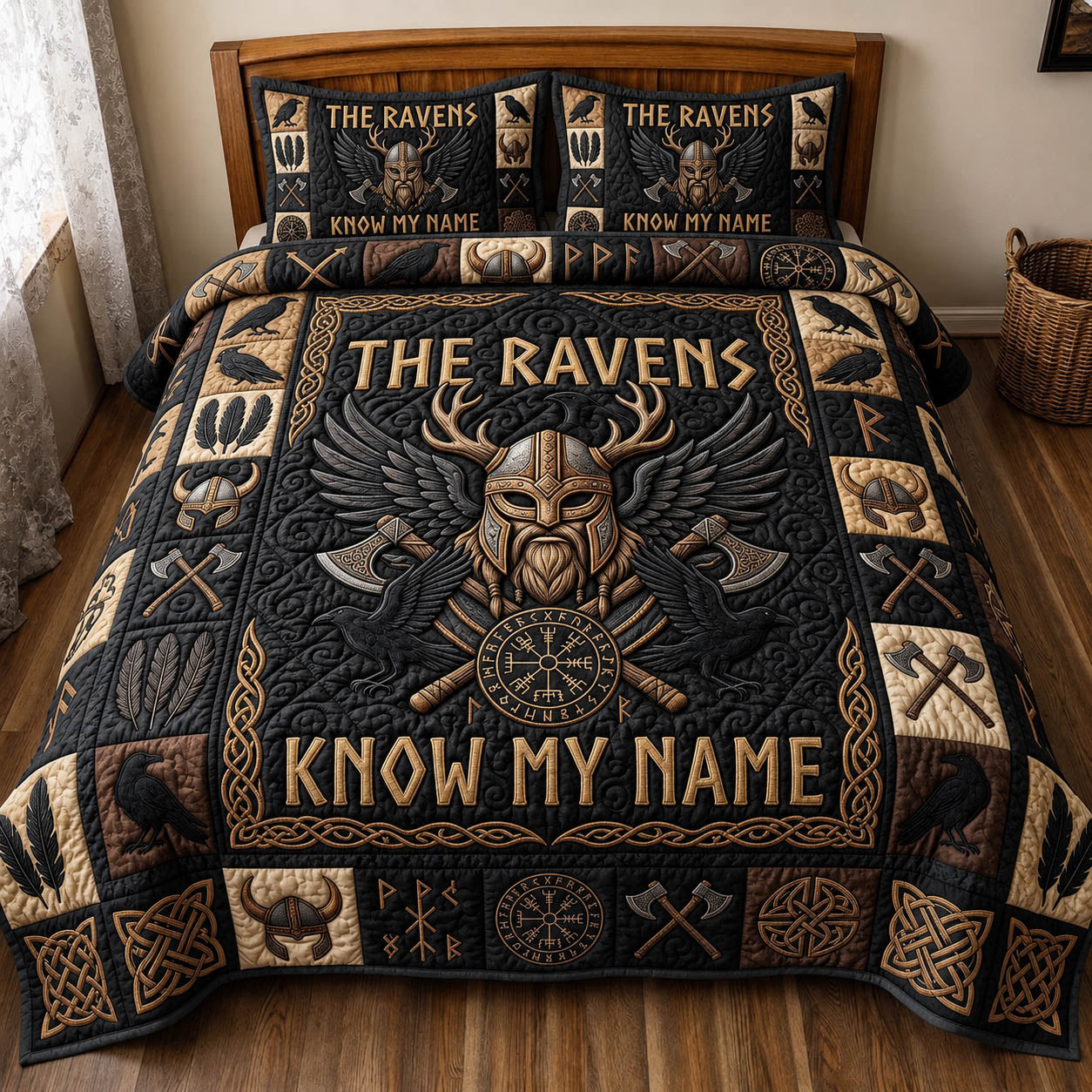 Viking Heritage 3-Piece Quilted Bedding Set GFTONMU1448