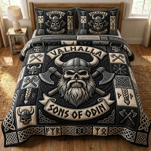 Viking Heritage 3-Piece Quilted Bedding Set GFTONMU1449
