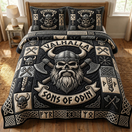 Viking Heritage 3-Piece Quilted Bedding Set GFTONMU1449