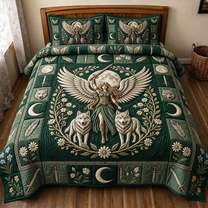 Viking Goddess 3-Piece Quilted Bedding Set GFTONMU1452