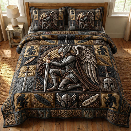 Viking Goddess 3-Piece Quilted Bedding Set GFTONMU1454