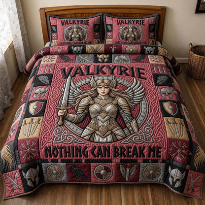 Viking Goddess 3-Piece Quilted Bedding Set GFTONMU1455
