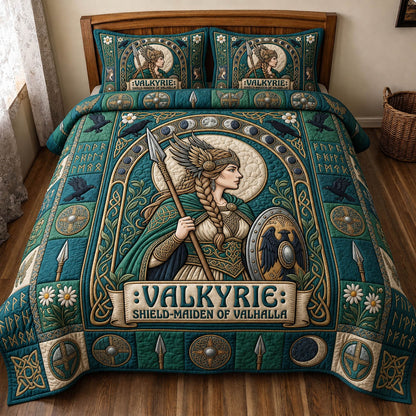 Viking Goddess 3-Piece Quilted Bedding Set GFTONMU1456