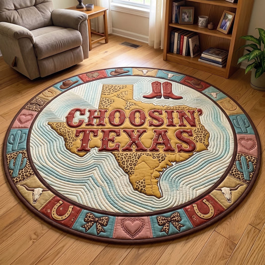 Texas Pride Quilted Round Mat GFTONMU147
