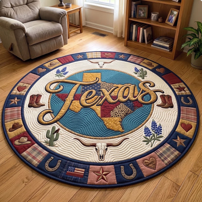 Texas Pride Quilted Round Mat GFTONMU148