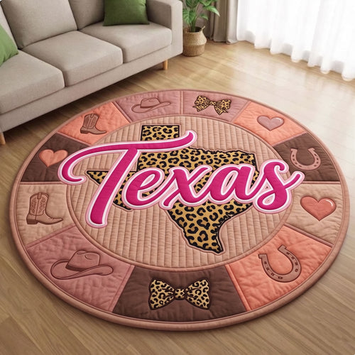 Texas Pride Quilted Round Mat GFTONMU149