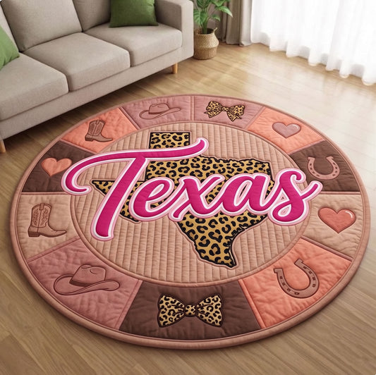 Texas Pride Quilted Round Mat GFTONMU149