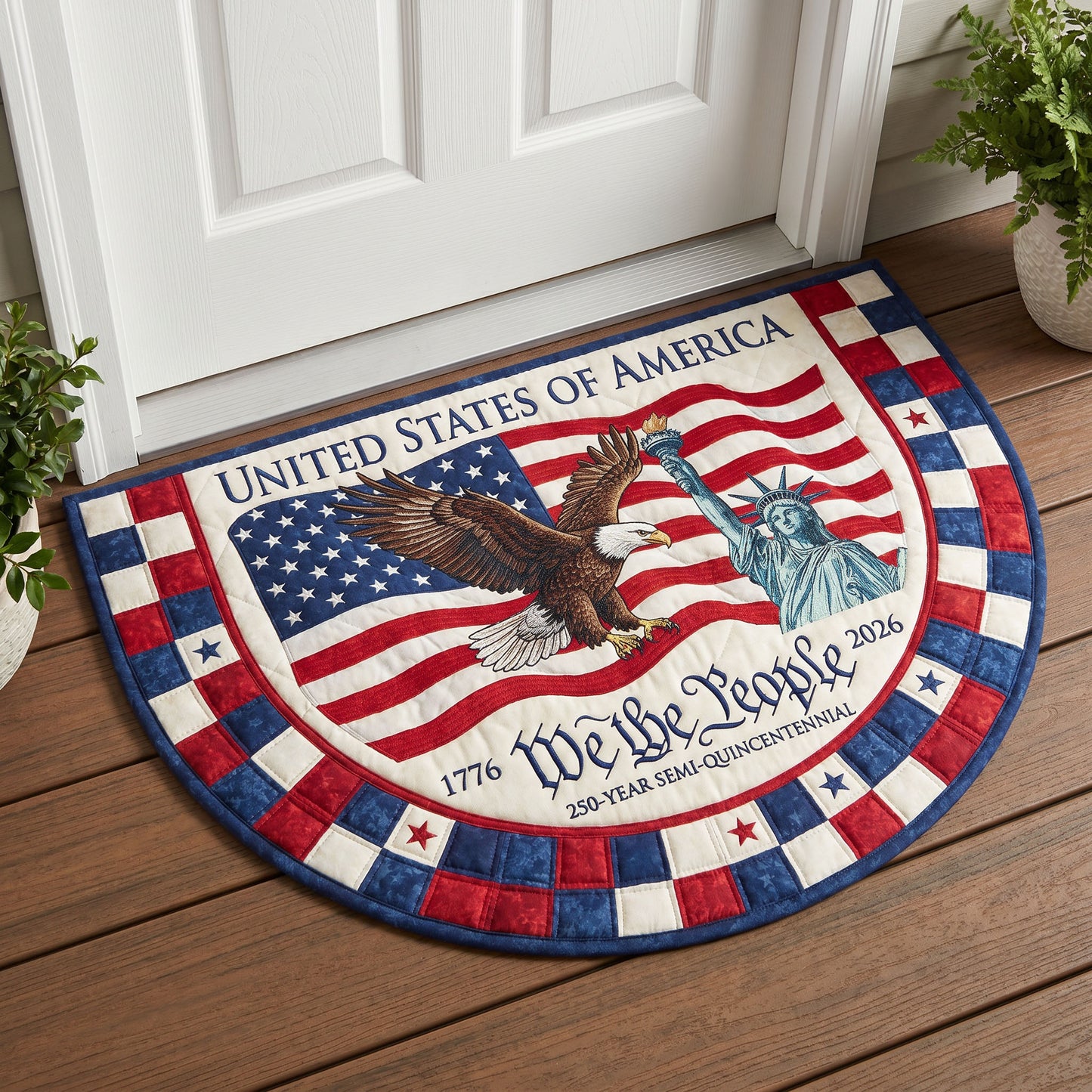American Pride Quilted Welcome Mat GFTONMU150