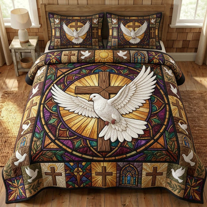 Christian Faith 3-Piece Quilted Bedding Set GFTONMU1529